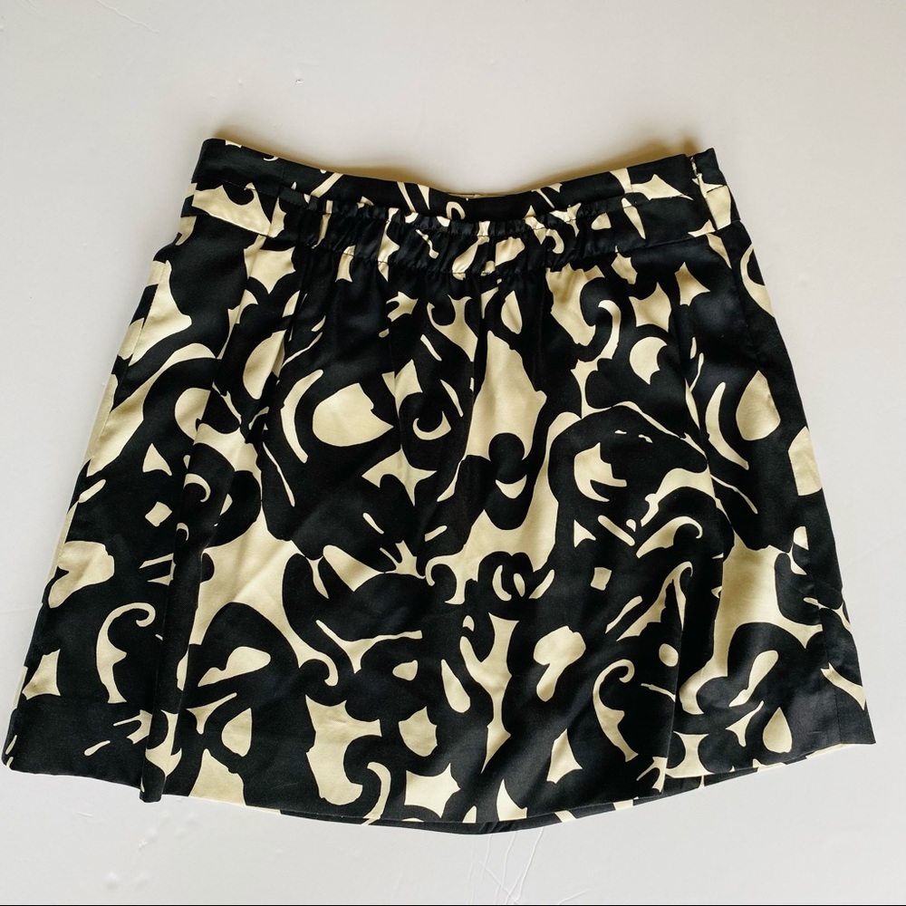 J. Crew skirt, cream and black, size 4